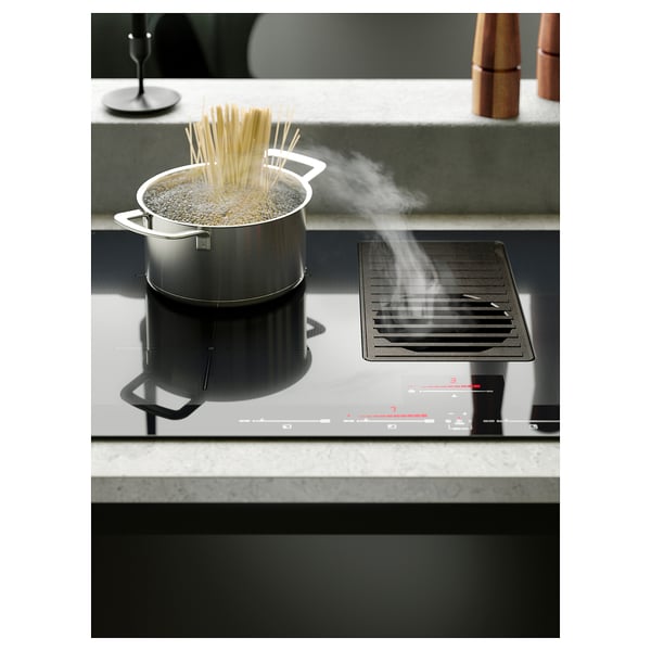 FÖRNEBO Induction cooktop w/downdraft vent