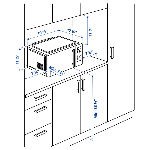 Illustration with measurements for the product: GÅTEBO.