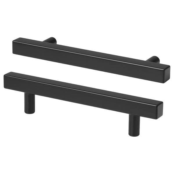 Black GRIBBOL handles, modern, rectangular with smooth edges, likely made of aluminium, designed for easy grip.