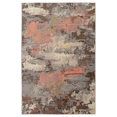 A GRUNDSKOLA rug, rectangular, multi-color with abstract design, made of polypropylene and jute.