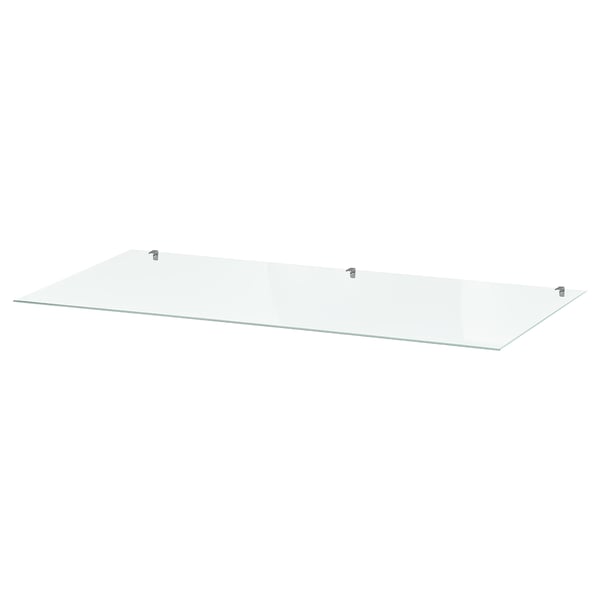 A clear GULLABERG glass top. Its square-shaped and made of tempered glass. Perfect for display or storage, it adds an elegant touch.