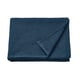 A folded blue bath towel named GULLDYNA made from 100% cotton, displayed flat.
