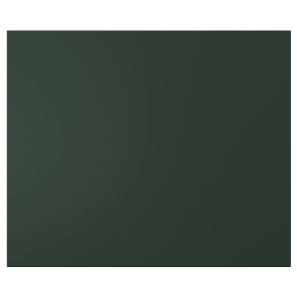 Dark green rectangular panel; smooth finish; modern minimalist design.