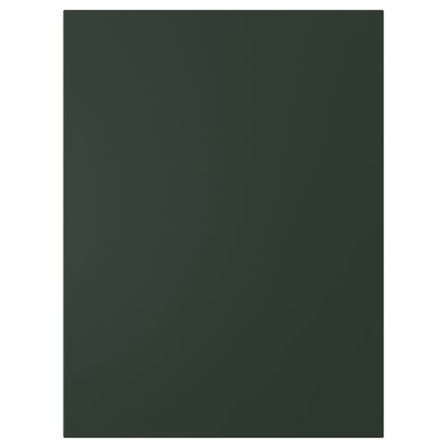 Green HAVSTORP cabinet door, modern decor, clean lines, smooth fiberboard.