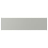 HAVSTORP light grey smooth kitchen cabinet front in rectangular shape.