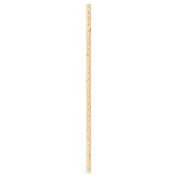A single IVAR wooden pole, light tan in colour, with a rectangular shape, and a natural wood grain design.