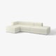 JÄTTEBO modular sofa, cream, modern design, clean lines, includes two chaises, ideal for relaxation.