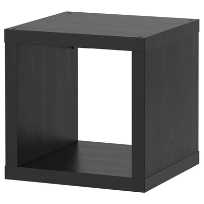KALLAX Shelf unit, black-brown, 16 3/8x16 "