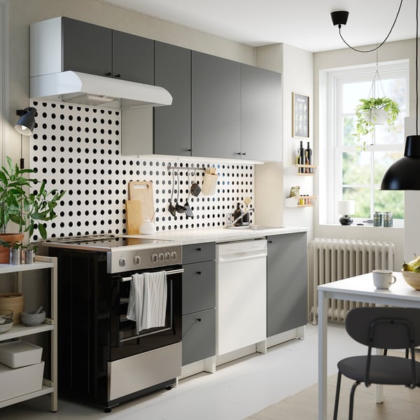 KNOXHULT Kitchen, dark gray, 93x24x88 "