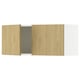 KNOXHULT oak-effect wall cabinet with melamine panels.