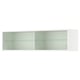 KNOXHULT white wall cabinet with sliding glass doors, sleek and handle-free, ideal for displaying cherished objects.