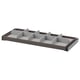 KOMPLEMENT grey pull-out organiser tray, 6 compartments, fiberboard and polyester, rectangular shape for drawer storage.