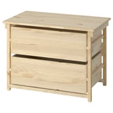 KRONÖREN 2-drawer chest, pine, 29 7/8x18 7/8x21 5/8 "