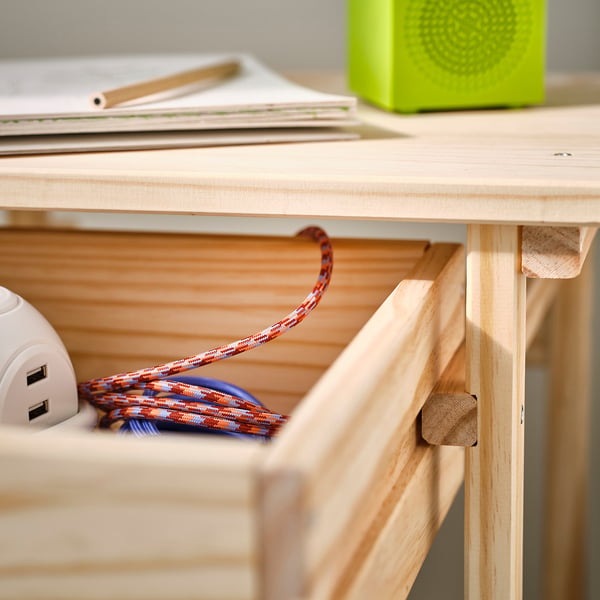 KRONÖREN Nightstand, pine, 15 3/8x12 5/8x21 5/8 "