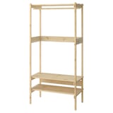 KRONÖREN Open wardrobe, pine, 35 3/8x19 1/4x71 1/4 "