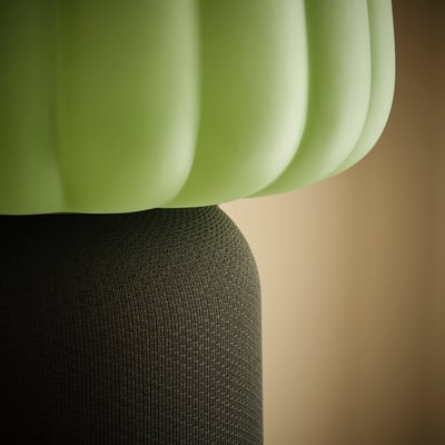 KULGLASS Bluetooth speaker lamp, dark green
