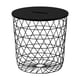 KVISTBRO storage table, wire mesh, flat top, multifunctional design.