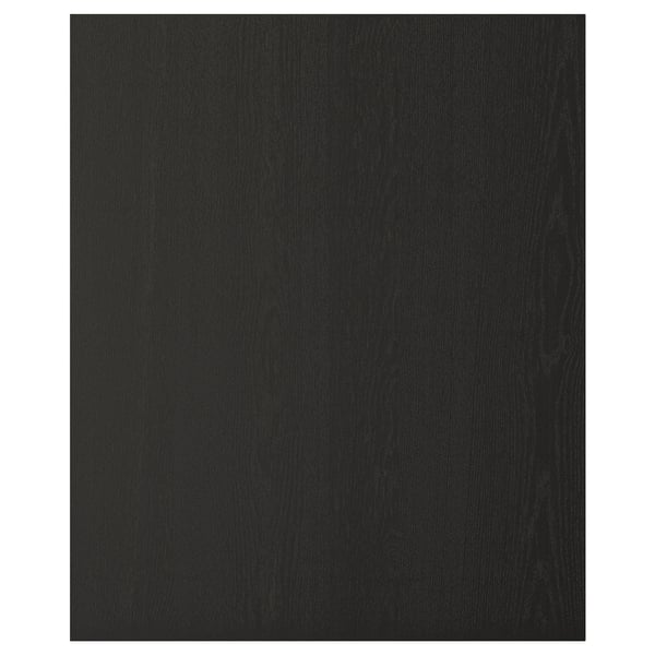 LERHYTTAN black wooden panel, rectangular, solid ash veneer, bevelled edges.