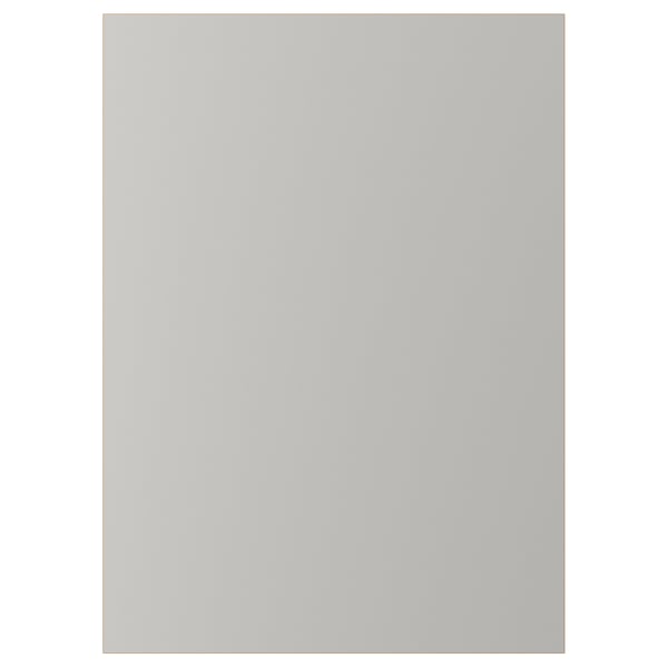 LERHYTTAN: light grey kitchen cabinet, classic design, solid wood frame, bevelled edges, veneer panel.