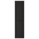 LERHYTTAN black ash veneer kitchen door, traditional design with bevelled edges, solid wood frame.