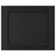 Is of a LERHYTTAN black kitchen cabinet door with a traditional wooden frame and veneer panel.