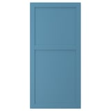 LERHYTTAN door, blue, rectangular with wooden frame, traditional design.