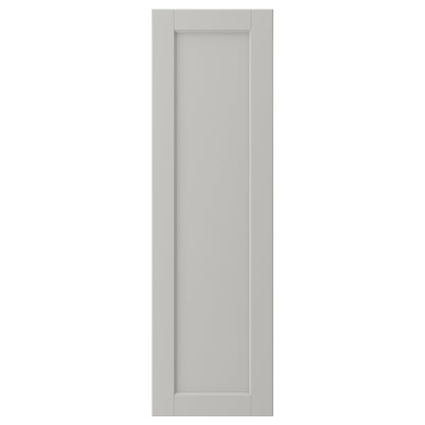 LERHYTTAN light grey wooden cabinet door with classic panel design.