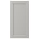 LERHYTTAN grey kitchen door with bevelled wood frame and veneer panel, classic design.