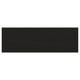 LERHYTTAN black drawer front, rectangle, solid wood with bevelled edges.