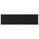 Black rectangular wood panel with bevelled edges. Traditional design in solid ash wood.