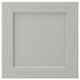 LERHYTTAN light grey kitchen cabinet with solid wood frame and inset veneer panel, classic design.