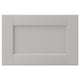 LERHYTTAN light grey kitchen drawer, classic wooden frame with bevelled edges and central veneer panel, elegant traditional design.