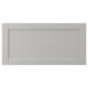 LERHYTTAN grey kitchen cabinet, classic wood frame, bevelled edges, birch veneer panel.