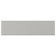 A grey rectangular wooden panel with rounded edges. Simple, flat design.