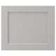 LERHYTTAN light grey kitchen drawer, solid wood frame with bevelled edges, birch veneer panel, classic design.