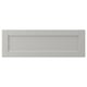 LERHYTTAN: light grey, rectangular kitchen cabinet with bevelled edges and inset veneer panel.