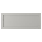 LERHYTTAN light grey kitchen drawer. Solid wood frame with bevelled edges and veneer panel. Classic design, birch material.