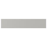 Light grey rectangular panel, classic kitchen decor, solid wood edge, traditional style.