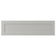 LERHYTTAN light grey kitchen drawer with solid wood frame and bevelled edges.