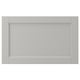 LERHYTTAN, light grey, rectangular, solid wood frame, bevelled edges, veneer panel, classic kitchen drawer front.