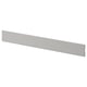 LERHYTTAN light grey kitchen plinth, wooden with bevelled edges, rectangular.