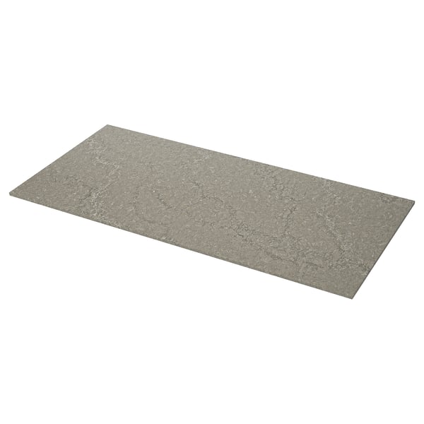 LOCKEBO Custom countertop, gray marble/glitter effect/glass composite, 1 1/8 "