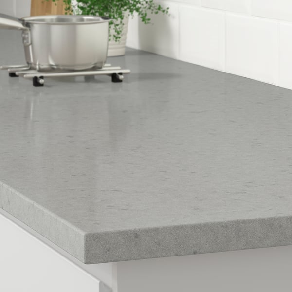 New recycled glass kitchen counter, durable, stain-resistant.