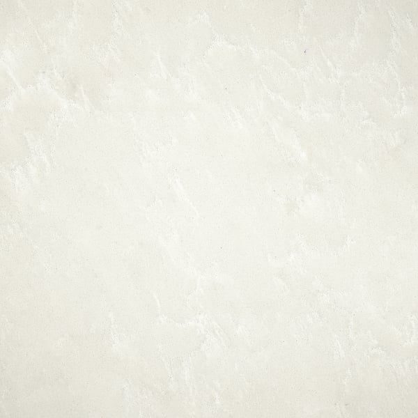 Smooth, light-colored worktop; shows subtle textures and gentle variations typical of recycled glass.