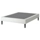 LYNGÖR Slatted mattress base with legs, white, Full