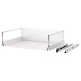 MAXIMERA white drawer system with smooth runners.