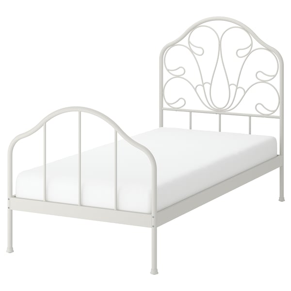 MELLGRUND Bed frame, off-white, Twin