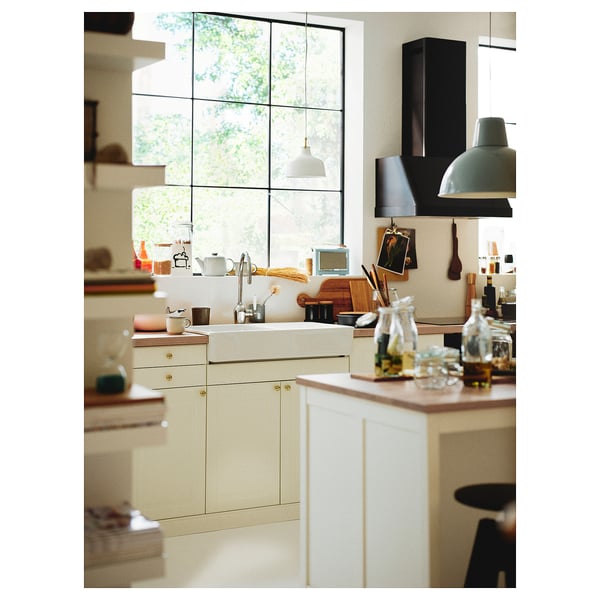 MÖLLEKULLA Countertop, oak/veneer, 74x1 1/2 "
