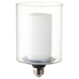 MOLNART led bulb, transparent glass cover, warm light, 15,000h life, 16w equivalent.