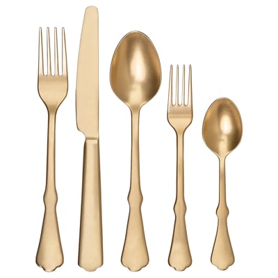 NATTKLOT 20-piece flatware set, gold